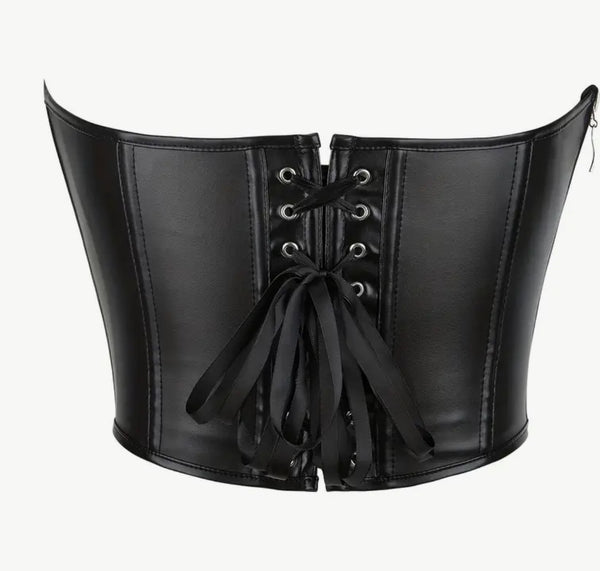 Black Side Zipper Strapless Corset Bustier, Tummy Control The Amazing Liti Collecton