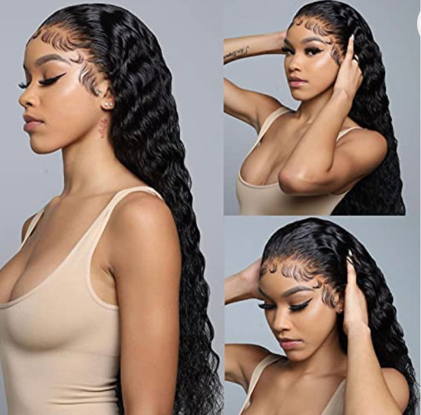 Water Wave Lace Front Wig Indian Hair